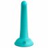 Dillio Curious Five - lepkie silikonowe dildo (15 cm) - turkusowe 