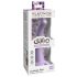 Dillio Curious Five - lepkie silikonowe dildo (15 cm) - fioletowe 