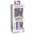 Dillio Curious Five - lepkie silikonowe dildo (15 cm) - fioletowe 