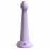 Dillio Secret Explorer - akrylowe dildo z zaciskiem (17 cm) - fioletowe 