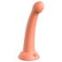 Dillio Secret Explorer - akrylowe dildo z zaciskiem (17 cm) - pomarańczowy 