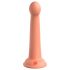 Dillio Secret Explorer - akrylowe dildo z zaciskiem (17 cm) - pomarańczowy 