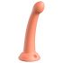 Dillio Secret Explorer - akrylowe dildo z zaciskiem (17 cm) - pomarańczowy 