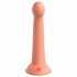 Dillio Secret Explorer - akrylowe dildo z zaciskiem (17 cm) - pomarańczowy 