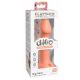 Dillio Big Hero - lepkie silikonowe dildo (17 cm) - pomarańczowy 