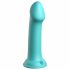 Dillio Big Hero - silikonowe dildo z lepkimi palcami (17 cm) - turkusowy 