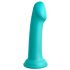 Dillio Big Hero - silikonowe dildo z lepkimi palcami (17 cm) - turkusowy 