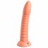 Dillio Wild Thing - zaciskane dildo z rowkami (19 cm) - pomarańczowy 