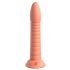 Dillio Wild Thing - zaciskane dildo z rowkami (19 cm) - pomarańczowy 