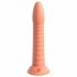 Dillio Wild Thing - zaciskane dildo z rowkami (19 cm) - pomarańczowy 