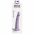 Dillio Slim Seven - dildo stymulujące żołądź z zaciskiem (20 cm) - fioletowy 