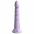 Dillio Slim Seven - dildo stymulujące żołądź z zaciskiem (20 cm) - fioletowy 