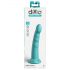 Dillio Slim Seven - przyssawkowy stymulujący dildo (20 cm) - turkusowy