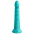 Dillio Slim Seven - przyssawkowy stymulujący dildo (20 cm) - turkusowy