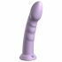 Dillio Super Eight - akrylowe silikonowe dildo z lepkimi palcami (21 cm) - fioletowy 