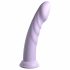 Dillio Super Eight - akrylowe silikonowe dildo z lepkimi palcami (21 cm) - fioletowy 