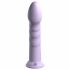 Dillio Super Eight - akrylowe silikonowe dildo z lepkimi palcami (21 cm) - fioletowy 