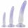 Crystal Clear - Anal Trainer Dildo Set - 3 sztuki (półprzezroczysty niebieski) 