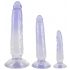 Crystal Clear - Anal Trainer Dildo Set - 3 sztuki (półprzezroczysty niebieski) 