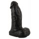 Realistixxx Real Giant - giga dildo z jądrami - 22 cm (czarny) 