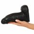 Realistixxx Real Giant - giga dildo z jądrami - 22 cm (czarny) 