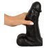 Realistixxx Real Giant - giga dildo z jądrami - 22 cm (czarny) 