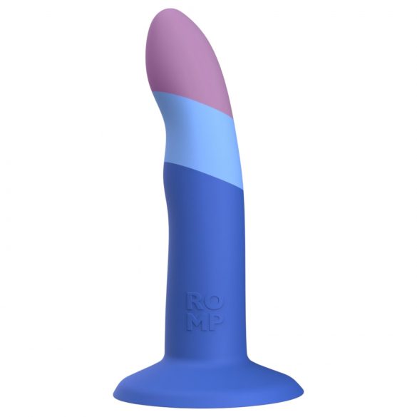 ROMP Piccolo - elastyczny silikonowy dildo (niebiesko-fioletowy)