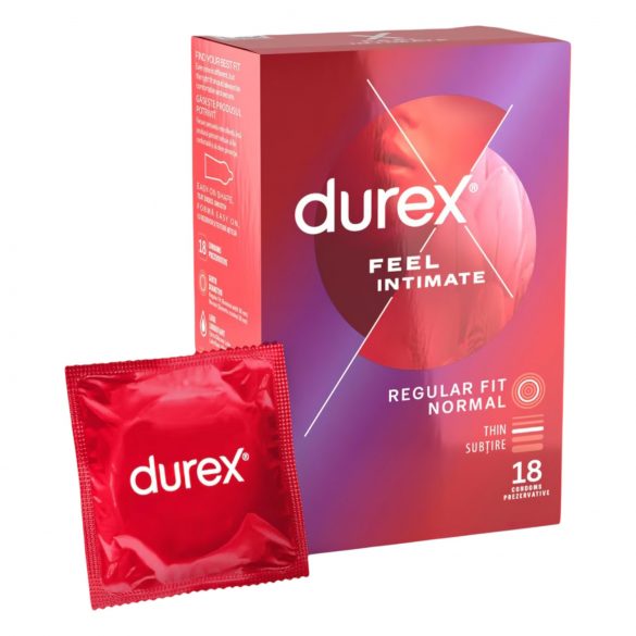 Durex Feel Intimate - cienkościenne prezerwatywy (18 sztuk)