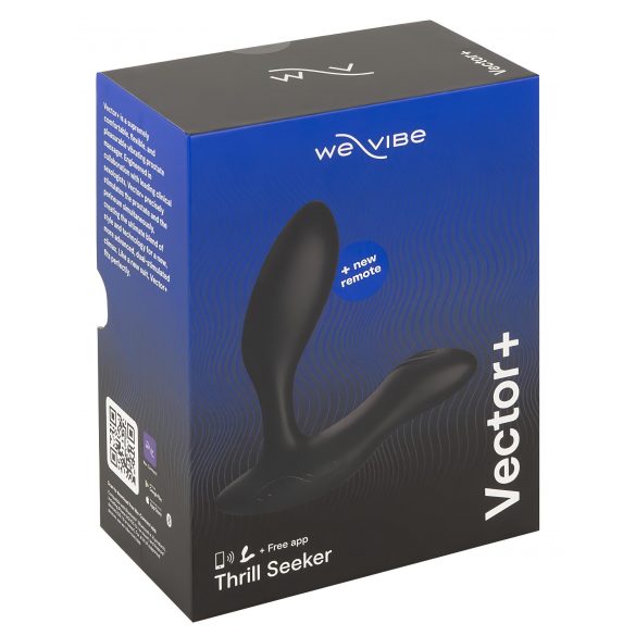 We-Vibe Vector+ - ładowalny, wodoodporny, inteligentny wibrator analny (czarny) 