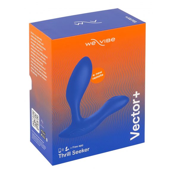 We-Vibe Vector+ - ładowalny, wodoodporny, inteligentny wibrator analny (niebieski) 