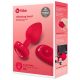 b-vibe heart - bezprzewodowy wibrator analny z radiem (czerwony) 