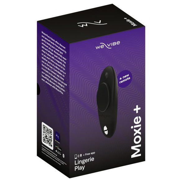 We-Vibe Moxie+ - ładowalny, sterowany radiowo, inteligentny wibrator łechtaczkowy (czarny) 