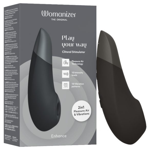 Womanizer Enhance - stymulator powietrzny (czarny)