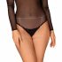 Obsessive Bijou 905 - biżuteryjne szelki do body (srebrne) - S-L 