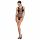 Passion BS086 - przezroczyste body na gumce (czarny) - S-L 