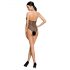 Passion BS087 - przezroczyste nylony body (czarne) - S-L