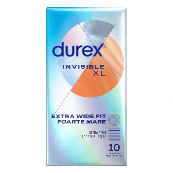 Durex Invisible XL - ekstra duże prezerwatywy (10 szt.)