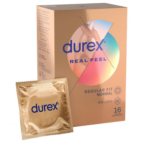 Durex Real Feel - prezerwatywa bez lateksu (16 sztuk) 