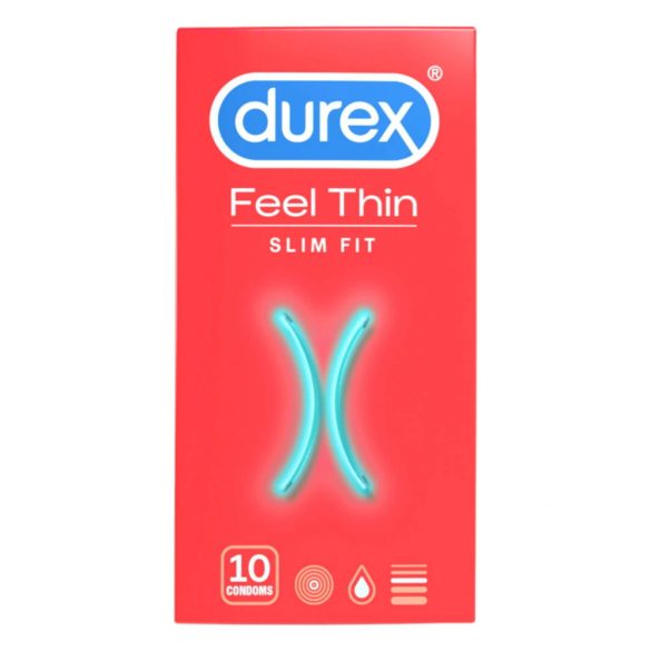 Durex Feel Thin Slim Fit - realistyczne prezerwatywy (10 sztuk) 