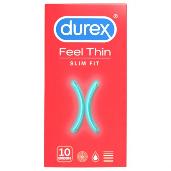 Durex Feel Thin Slim Fit - realistyczne prezerwatywy (10 sztuk) 