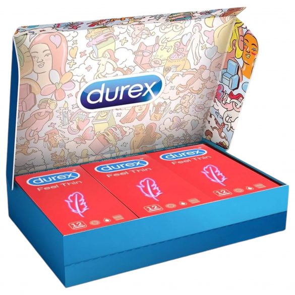 Durex Feel Thin - prezerwatywy dające uczucie komfortu (3 x 12 sztuk) 