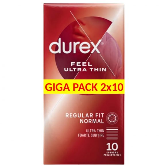 Durex Feel Ultra Thin - ultracienkie prezerwatywy (2x10 szt.)