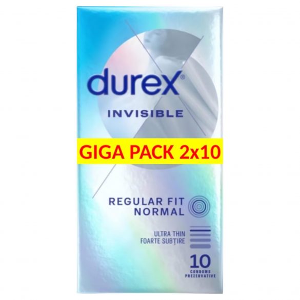 Durex Invisible Extra Sensitive - cienkie prezerwatywy (2x10szt) 