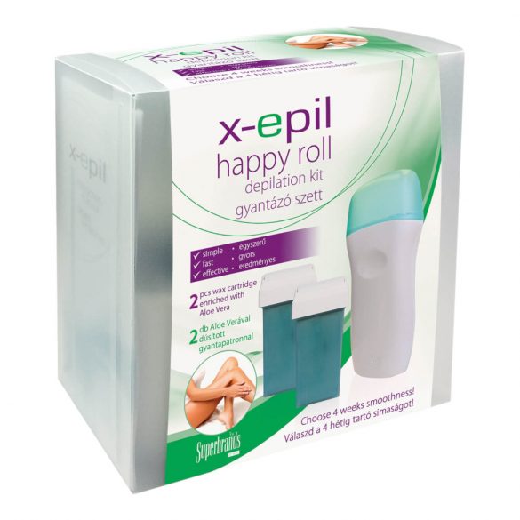 X-Epil Happy roll - zestaw do depilacji woskiem 