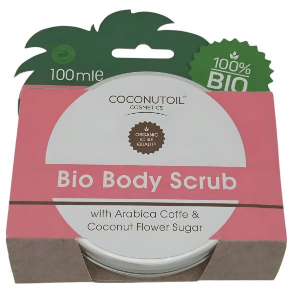 Coconutoil - Bio Peeling do Ciała z Kawą i Cukrem Kwiatowym Kokosowym (100ml)