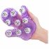 Roller Balls Massager - masująca nakładka na dłoń (fioletowa) 