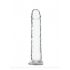 Addiction Crystal - Dildo z nóżkami (półprzezroczyste) - 18 cm 