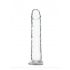 Addiction Crystal - Dildo z nóżkami (półprzezroczyste) - 18 cm 