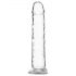 Addiction Crystal - dildo z przyssawką (przezroczyste) - 18 cm