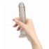 Addiction Crystal - Dildo z nóżkami (półprzezroczyste) - 18 cm 